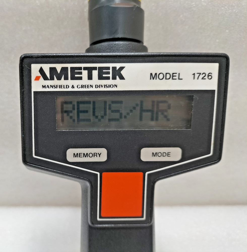 AMETEK MODEL 1726 DIGITAL TACHOMETER DUAL FUNCTION