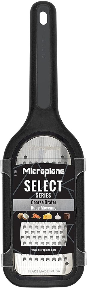 Microplane Select Series Coarse Cheese Grater - Black