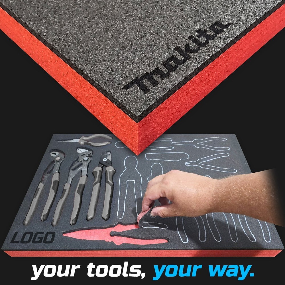 Makita shadow foam tool tray insert storage organizer toolbox tool kit set