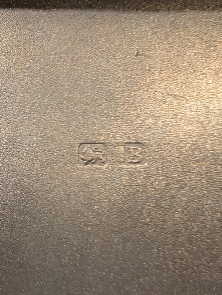 British Solid Silver Sterling Silver Cigarette Case By S. Posener 1901 Hallmarks