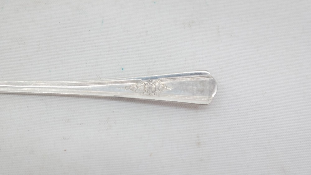 Wm Rogers Desire Pattern Silverplate Iced Tea Spoon TF