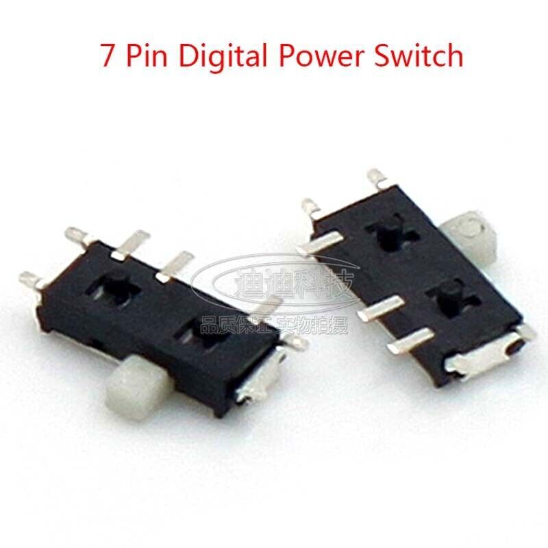 Micro Slide Switch 7 Pin Digital Power Switch Vertical Microswitch 1.5mm Handle