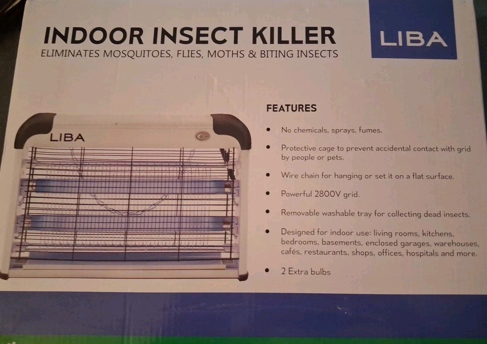 Bug Zapper & Electric Indoor Insect Killer LiBa New open box