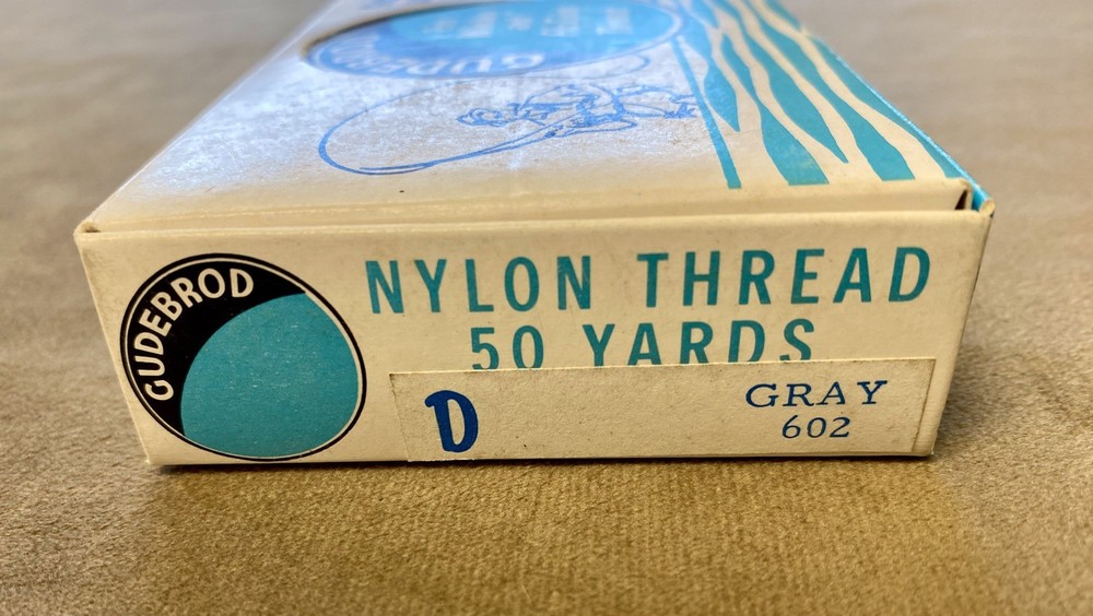 Vintage NOS Rod Winding Thread Gray
