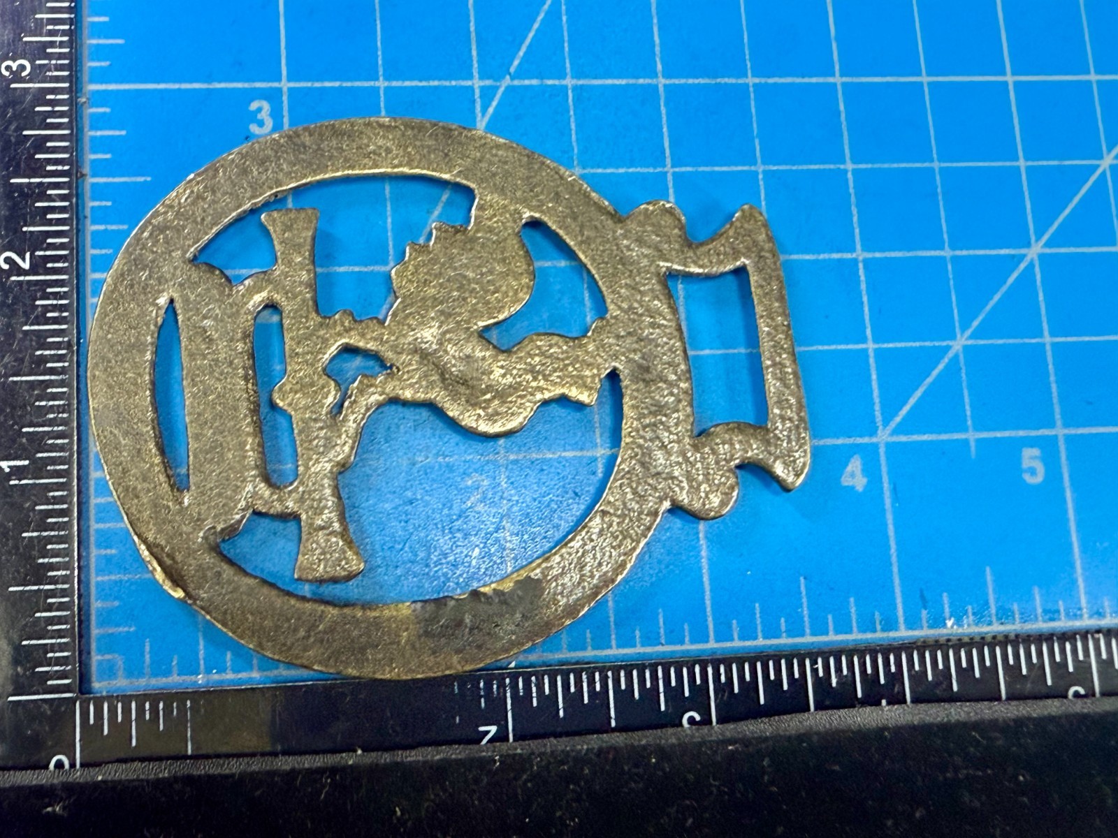 Rooster Cockerel Trumpet Openwork Bridle Harness Horse Saddle Medallion