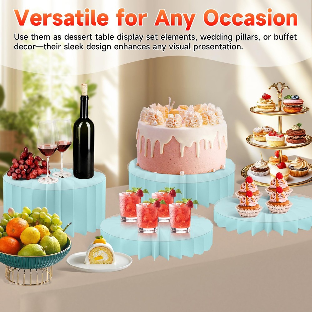 4-Pack Buffet Risers |Food Risers for Buffet Table,Black able Acrylic Risers ...