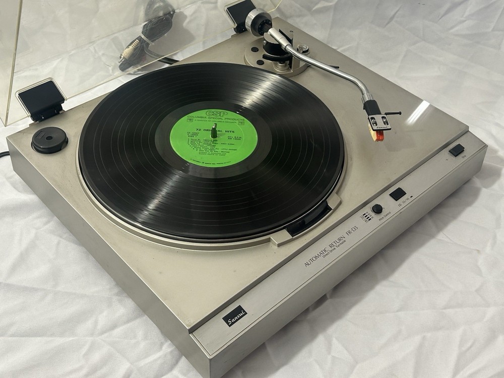 SANSUI FR-D3 TURNTABLE WORKING DIRECT DRIVE SEMI AUTO