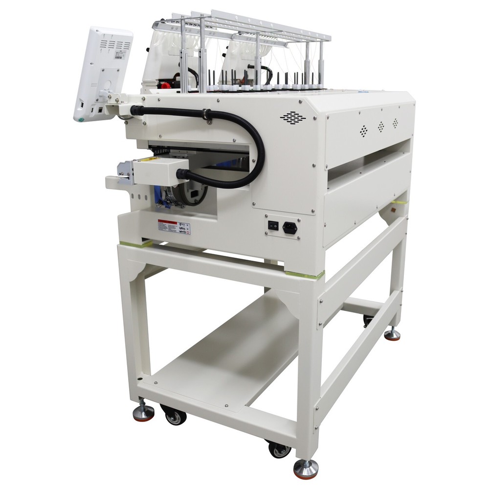 2-head Automatic Computerized Embroidery Machine W/ LCD Touch Screen 12 Needles