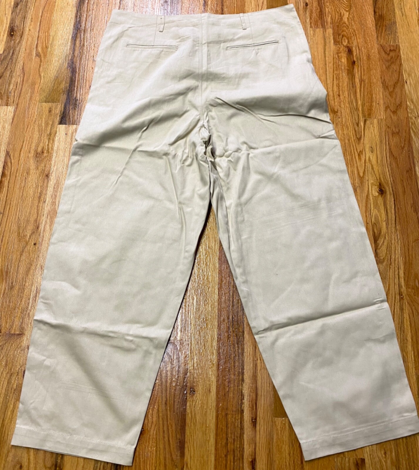 WWII US NAVY OFFICER NCO COMBAT "KHAKIS" SUMMER FIELD TROUSERS-SMALL 32 WAIST