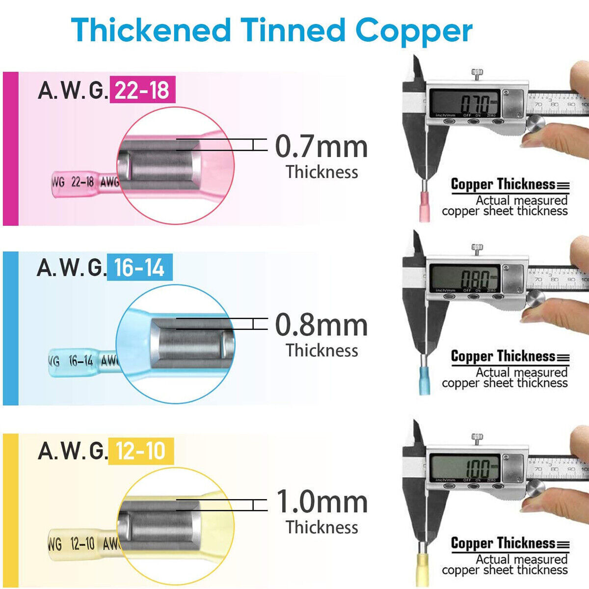 240pcs/Set Heat Shrink Marine Automotive Terminals Waterproof Wire Connectors