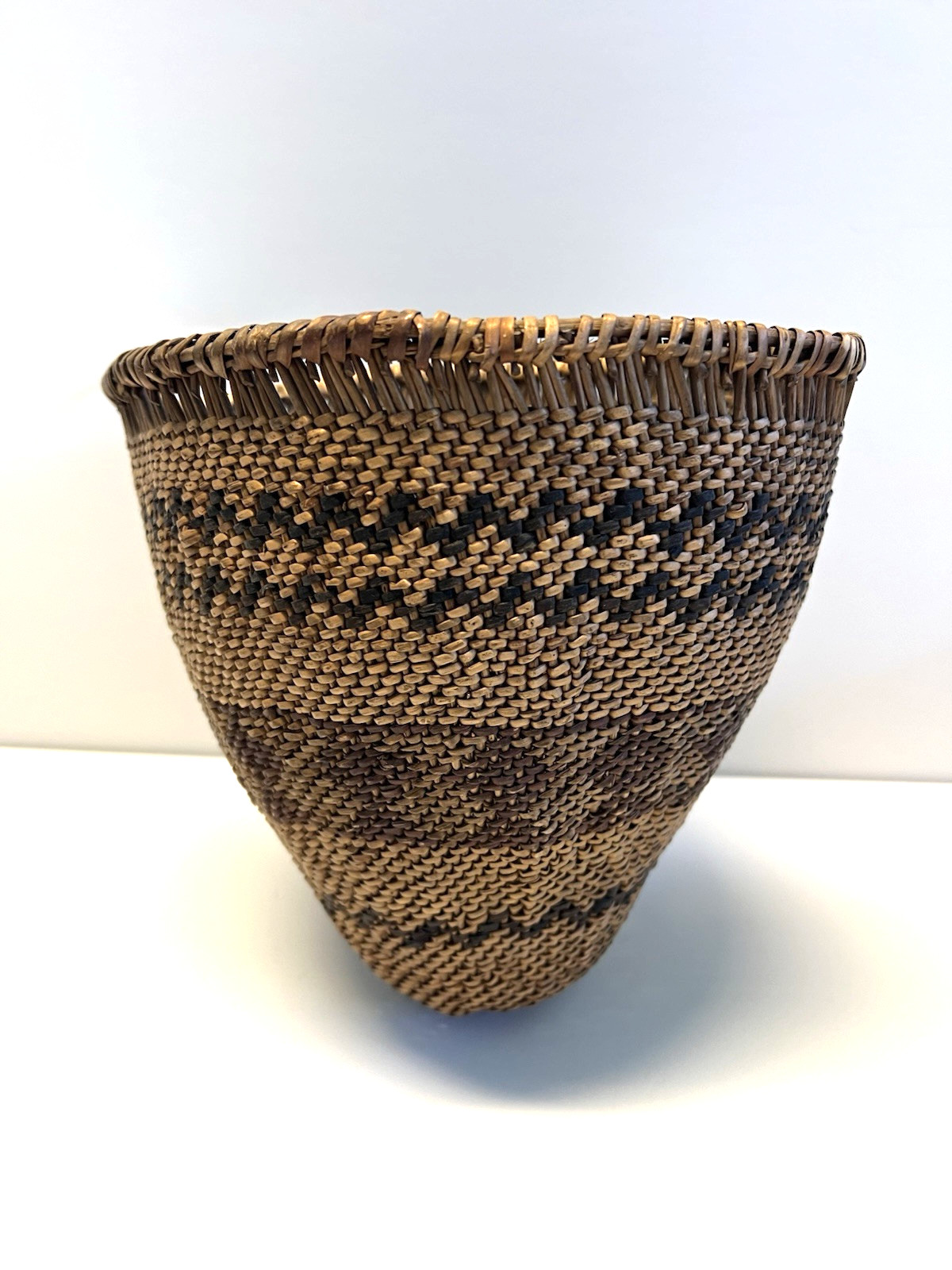 Antique  Native American Indian Burden Basket; Late 1890's- 1900s; Lot # F10