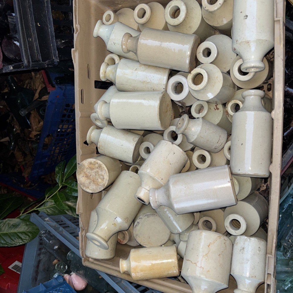 Victorian  ironstone stoneware ink bottles  15