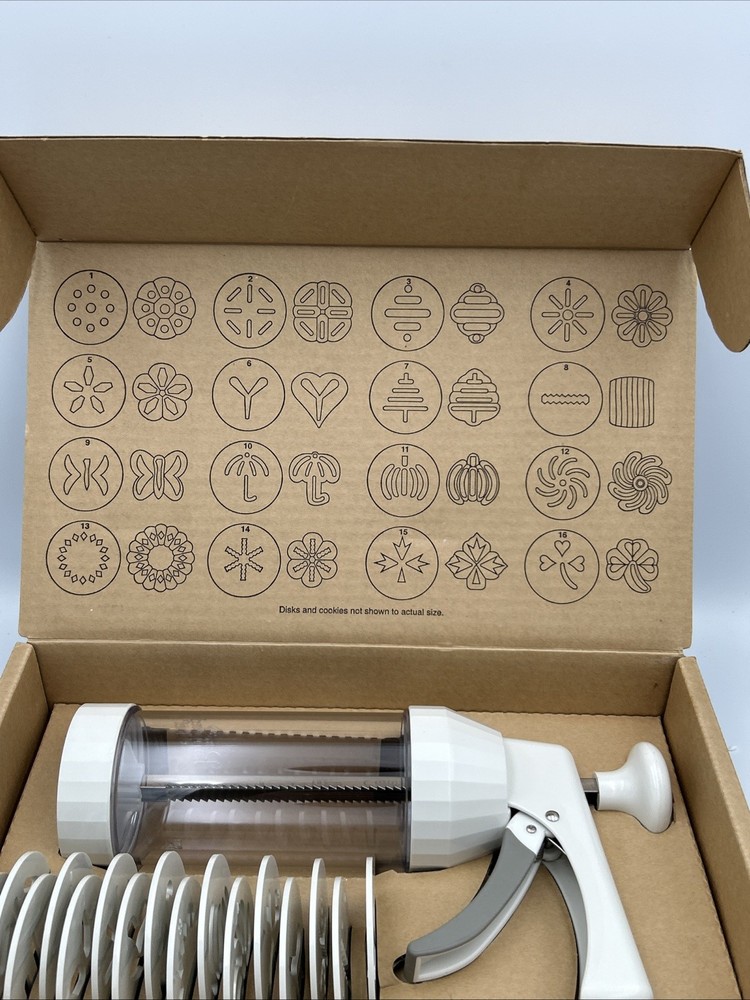Pampered Chef Cookie Press Replacements: Complete Set + Extra Replacement Disc