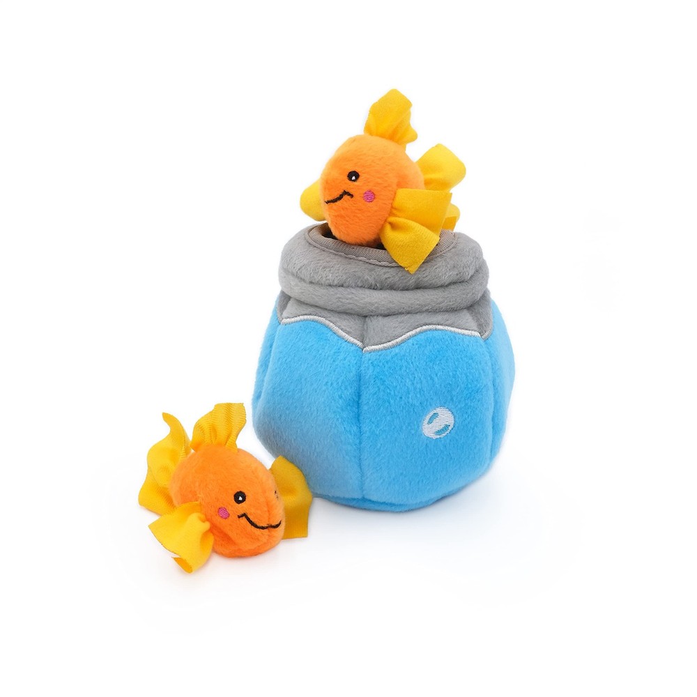ZippyClaws Burrow - Interactive Plush Cat Puzzle Toy One Size, Multicolored