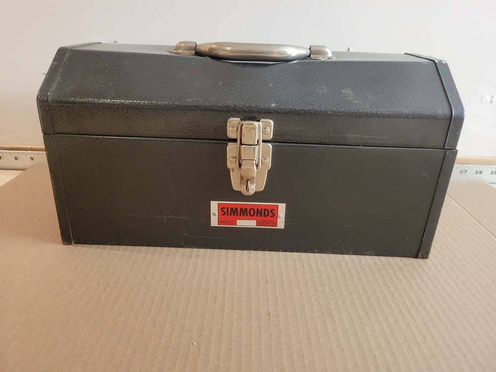 Vintage Simmonds USA Tool Box With Tray