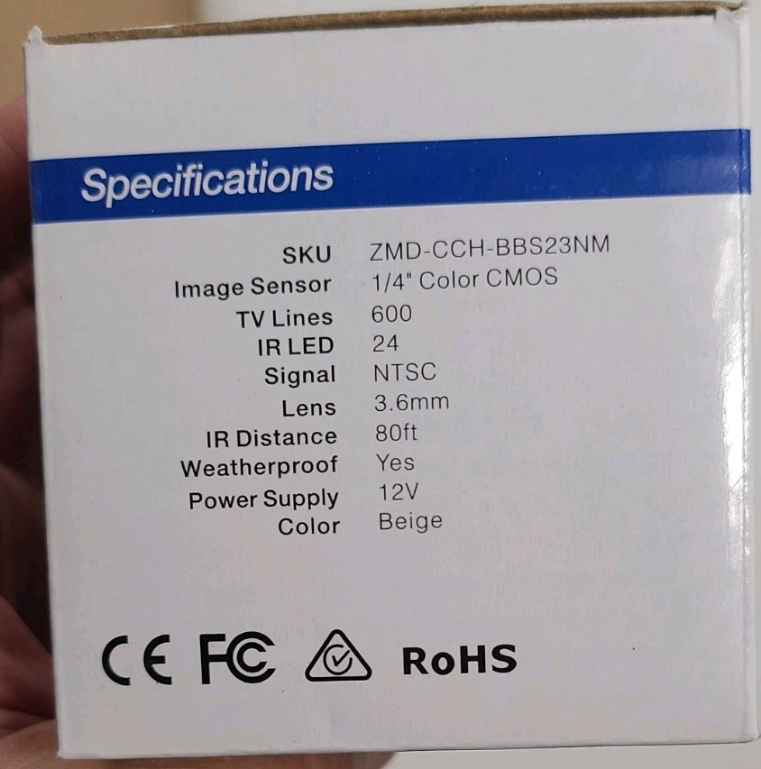 ZMODO wired security camera system