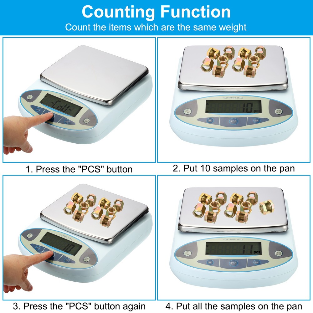 Lab Scale High Precision Electronic Analytical Balance Sensitive w Windshield