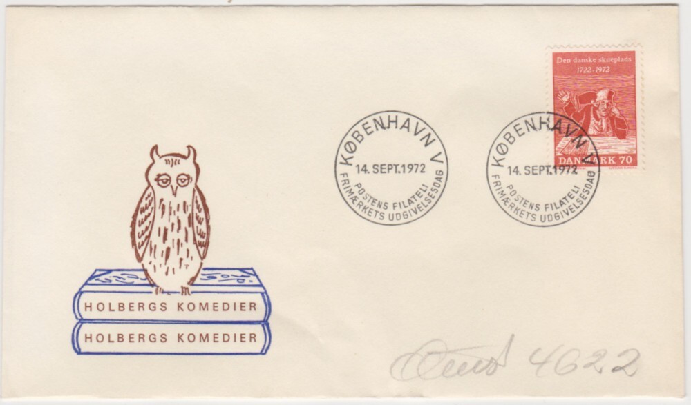 Denmark FDC 1972, The Tinker (from Holberg's satire)
