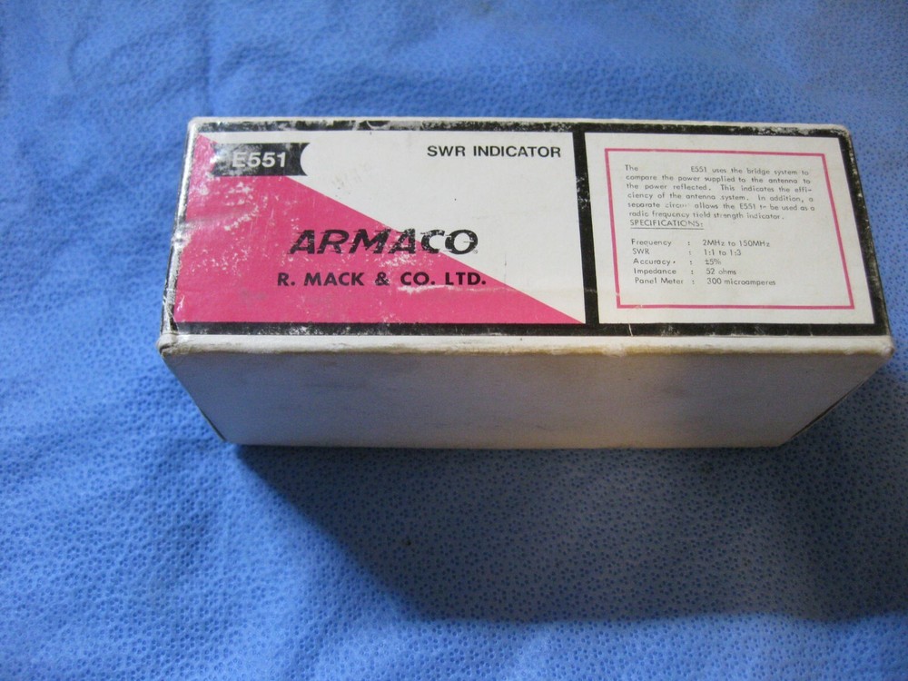 ARMACO Model E551 SWR Indicator -NOS