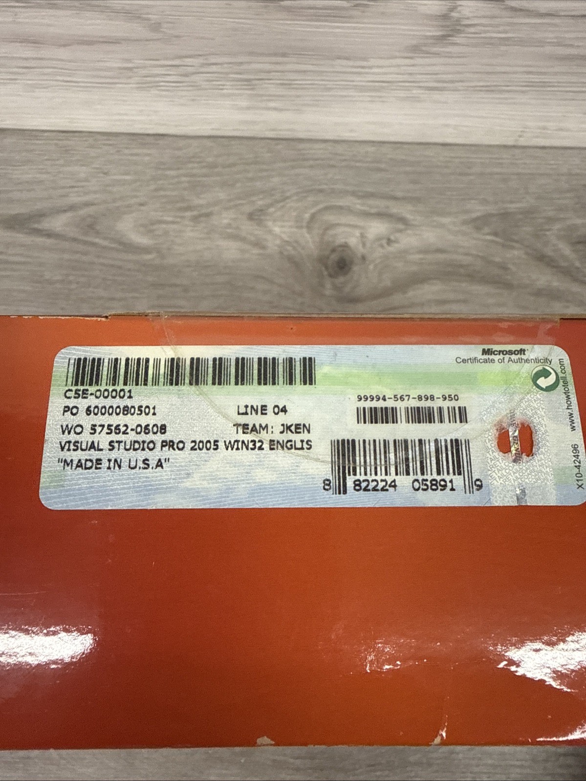 SEALED-Microsoft Visual Studio 2005 Professional Edition