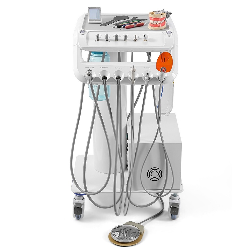 FDA Dental Unit Chair DC Motor / Protable Unit Sunction Compressor Trolley Stool