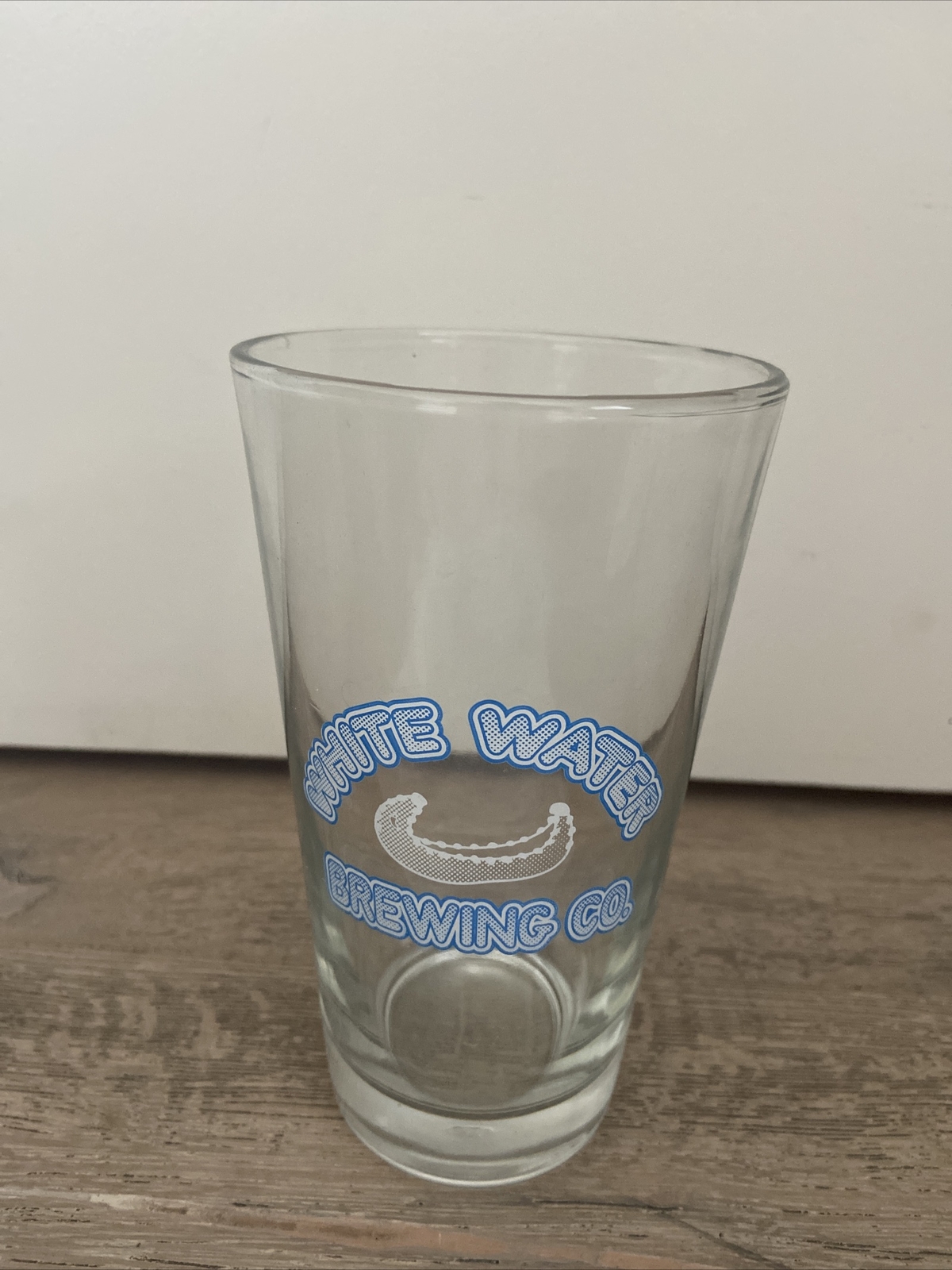 Vintage White Water Brewing Co. Beer Pint Glass