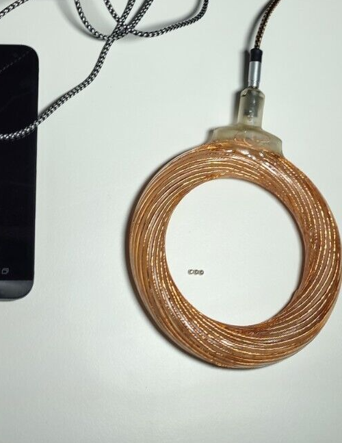 WVC 36 Turns White Spirals Toroidal Vortex Scalar Wave Generator Torsion Fields