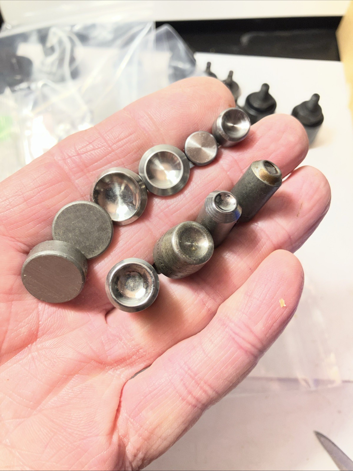 Lot 10 Hand Rivet Squeezer Die 3/16 Shank Aircraft Aviation Tools #1 Belly Tank