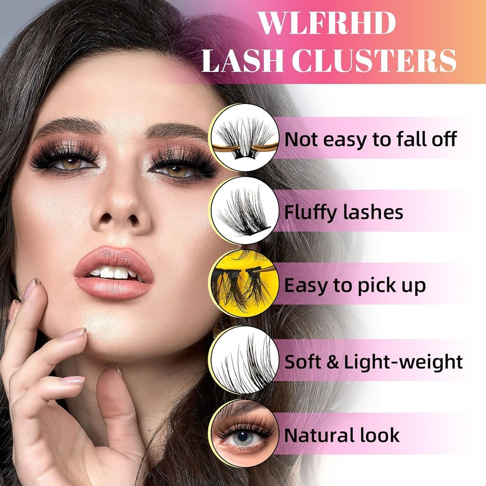 Lash Clusters D Curl Diy Lash Extensions Soft Natural Individual Lashes