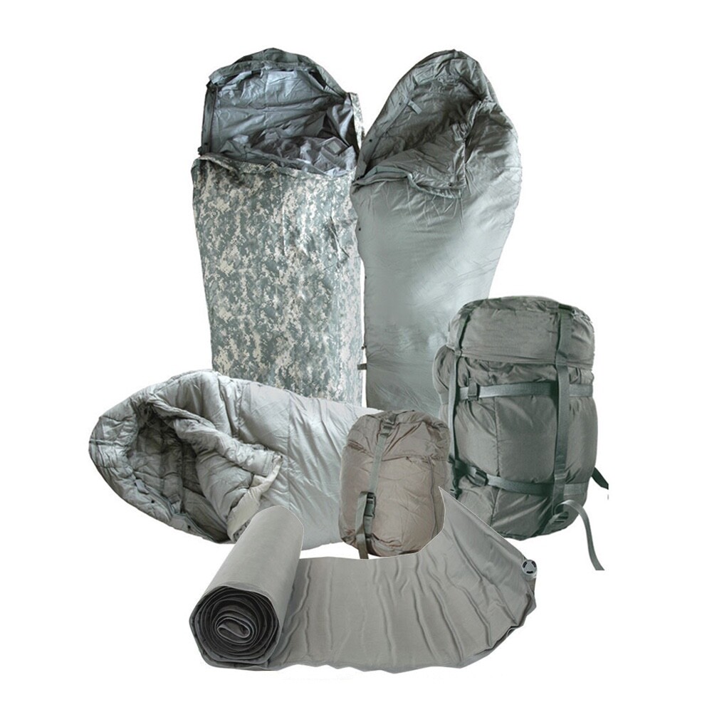5-Piece Modular Sleep System ACU Digital & Inflatable Sleeping Pad - Used