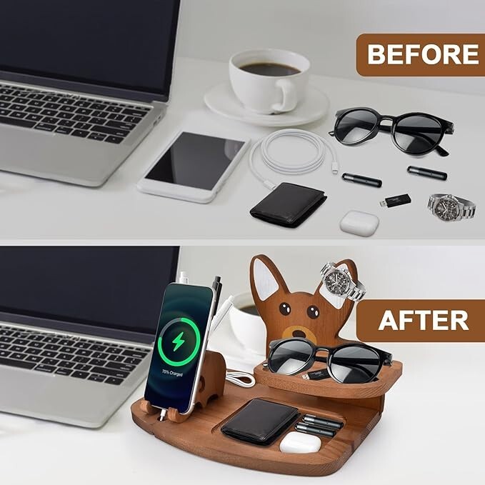 Wood Phone Docking Station