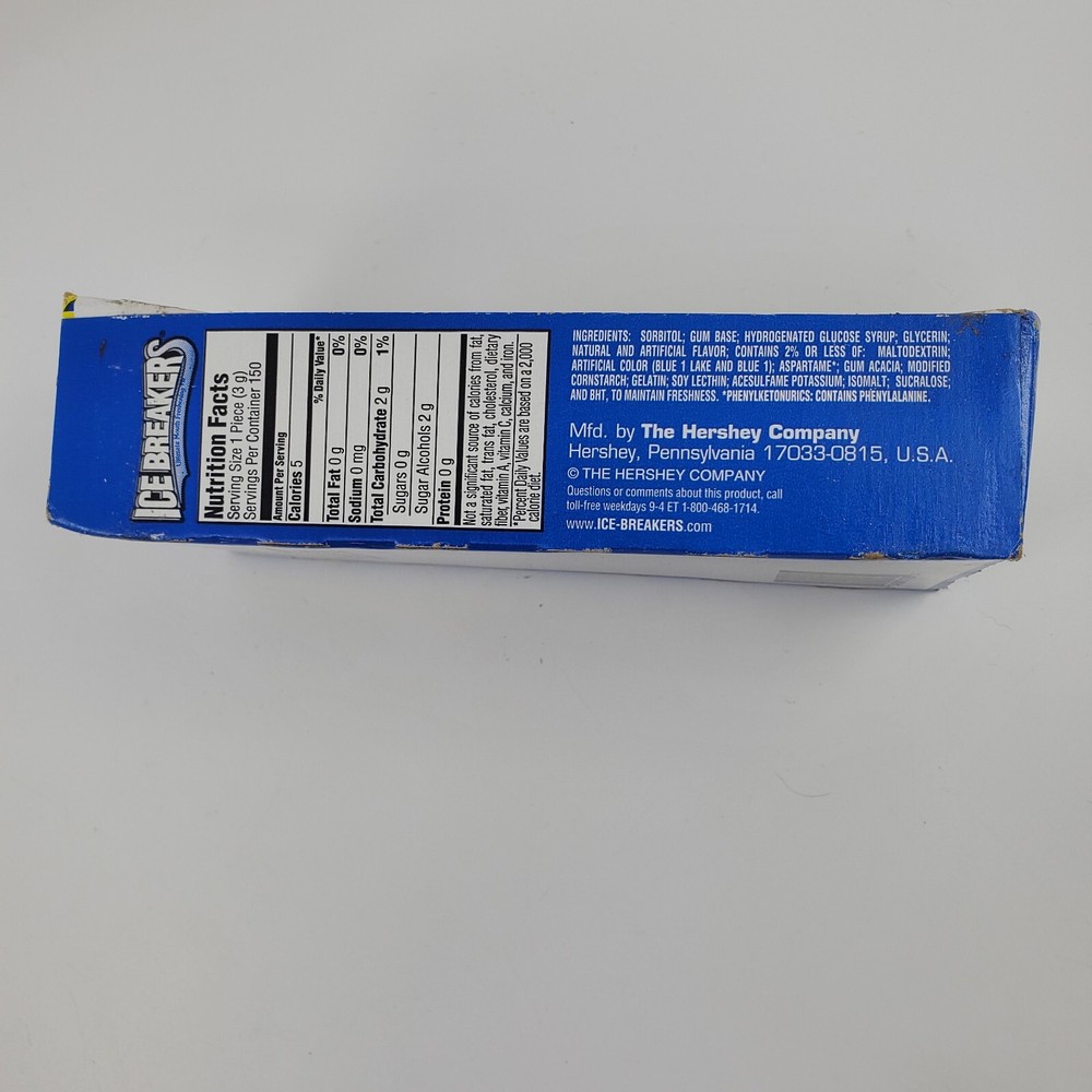 Vintage Ice Breakers GUM shelf box Micro Liquid Ice