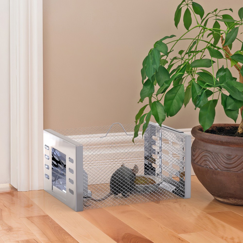 2Pcs Humane Rat Trap Catch&Release Live Mouse Cage Traps Animals Mouse Traps