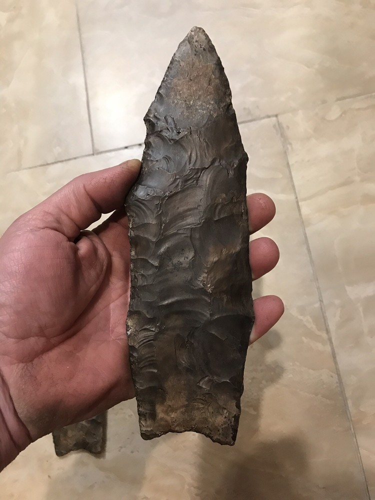 clovis paleo arrowhead Rutz Bronze REPRODUCTION