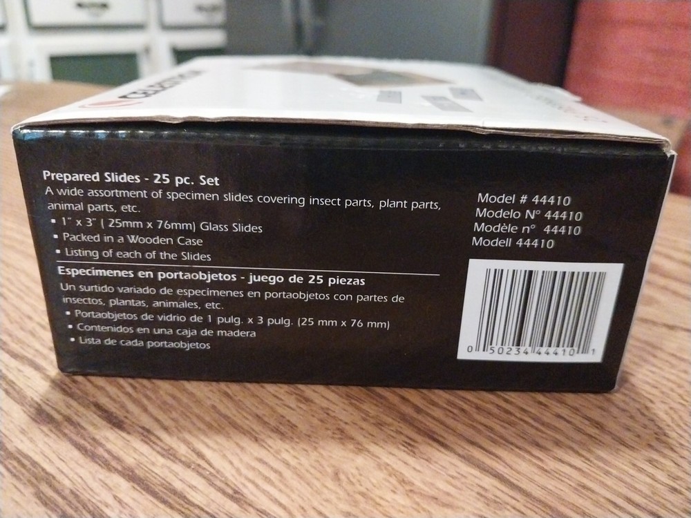 Celestron No.44410 Prepared Microscope Slides (25-Piece Set) New
