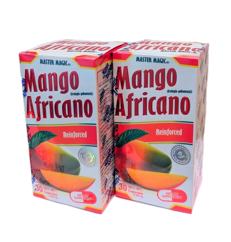 2 PACK! Mango Africano MASTER MAGIC AFRICAN MANGO 60 Capsules Original