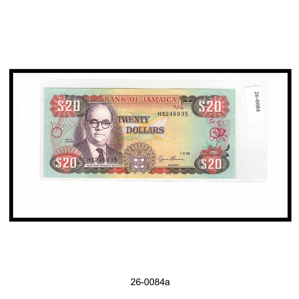 1995 Jamaica $20 Note