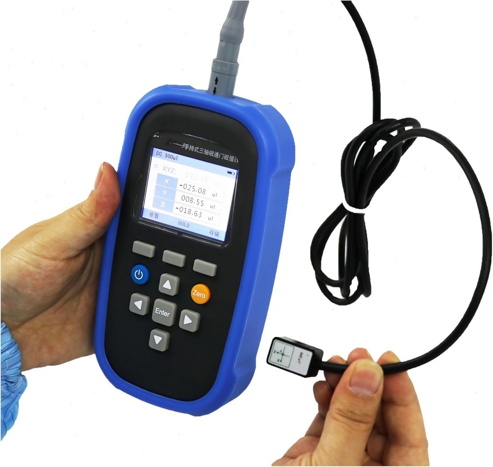 3-Axis Fluxgate Magnetometer with Data Storage Function Class 1 Range 0~2000 μT