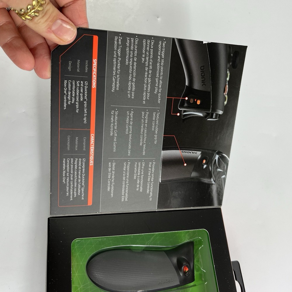 BIONIK Xbox One Quickshot Custom Controller Grip And Dual Trigger Locks