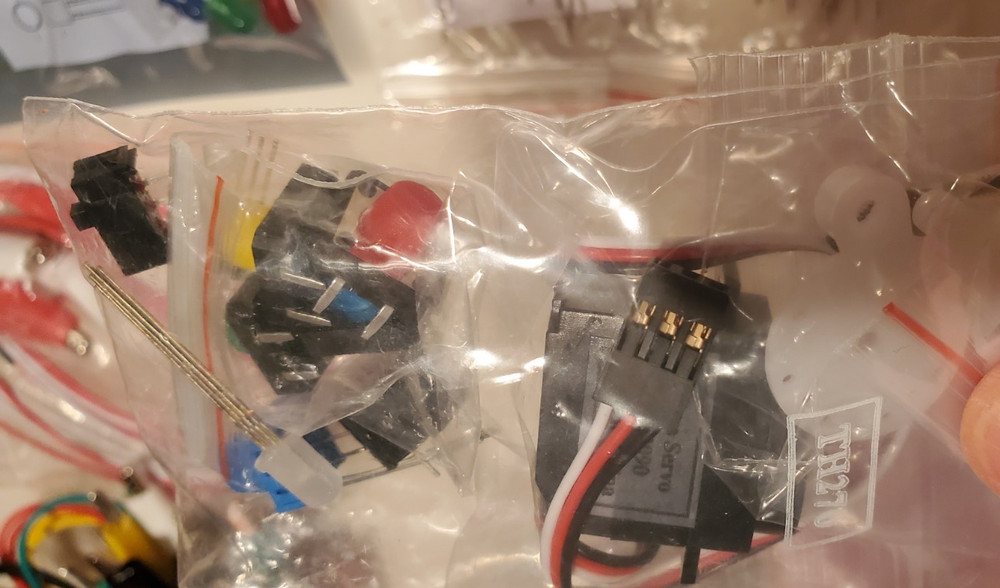 SparkFun Inventor's Kit for micro:bit - KIt 15228 Opened