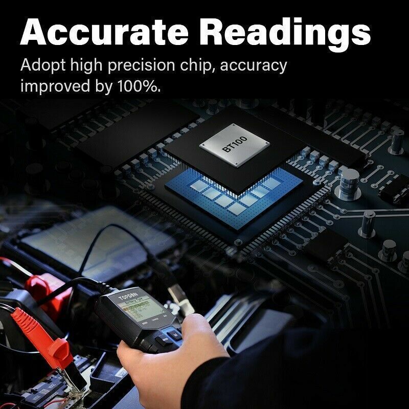 TOPDON Battery Tester Cranking Charging System Battery Analyzer with Printer