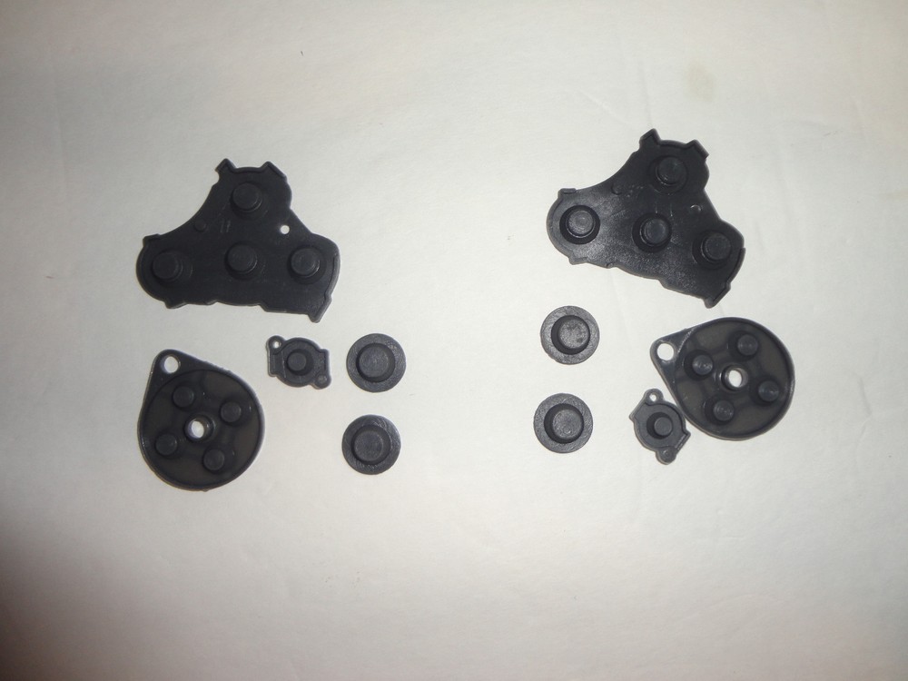 2 sets new gamecube controller rubber pads, repair button