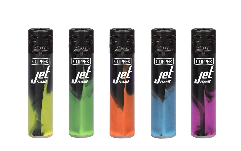 Clipper Jet Flame Torch Lighter Refillable Butane Adjustable Windproof Dark Nebu