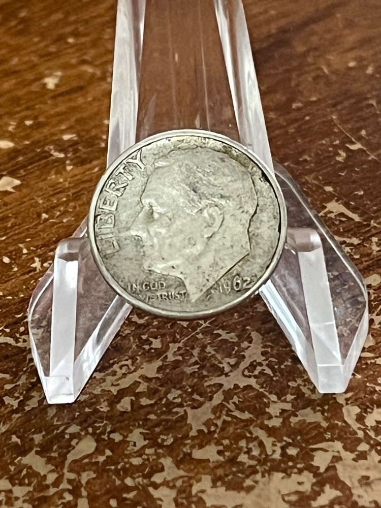 1962-D D/D Roosevelt Dime  Double Die  Reverse.  -ERROR # RAV50