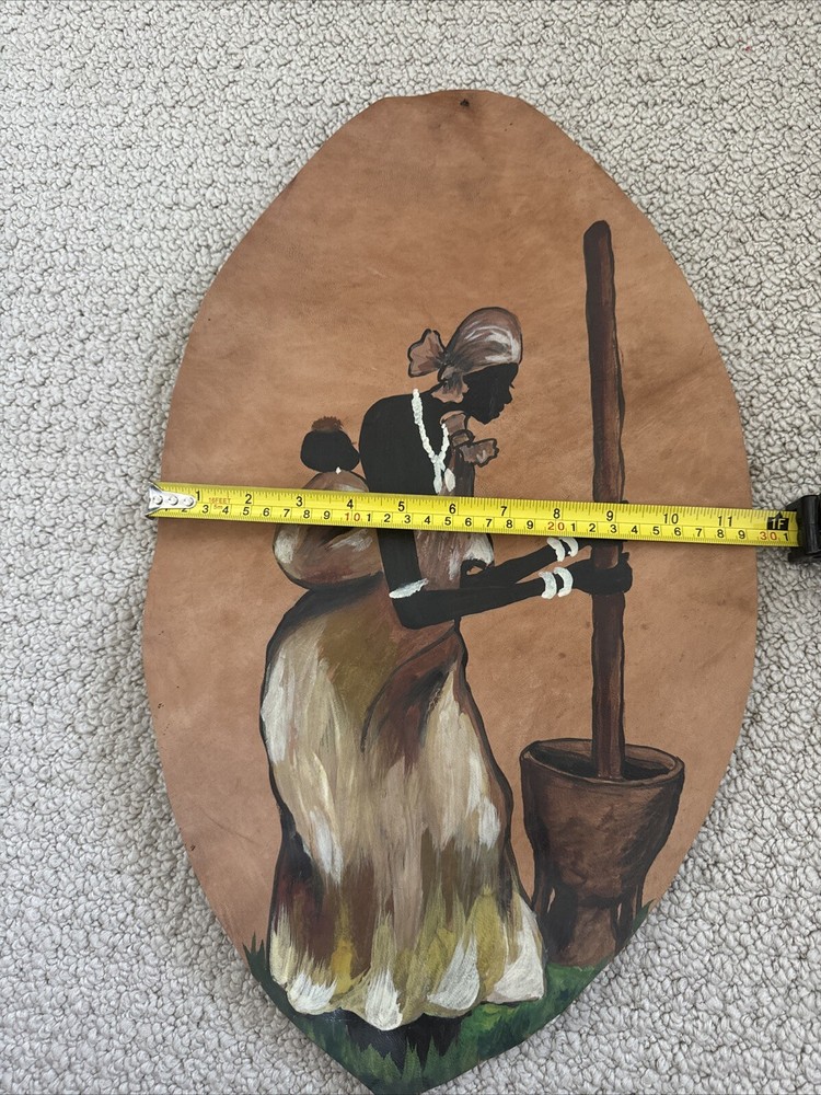 Painting African On Leather