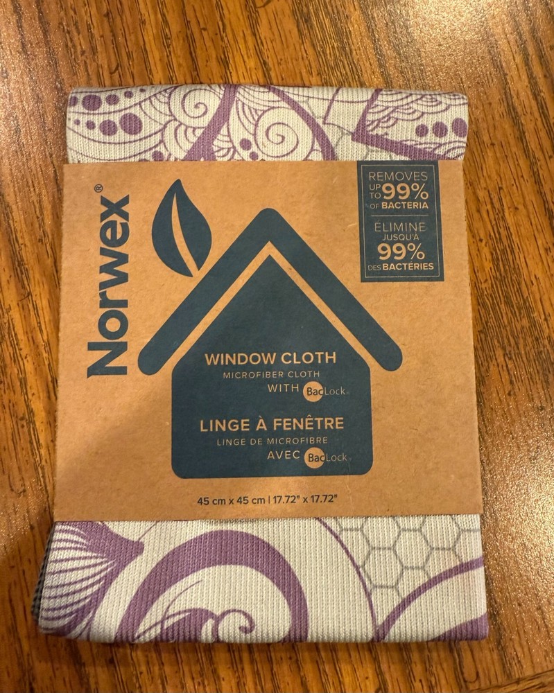 New Limited Edition Norwex Window Cloth Microfiber with BacLock