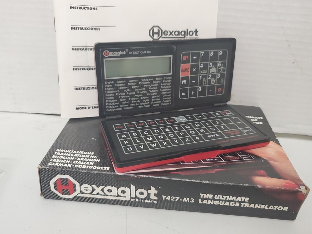 DICTOMATIC HEXAGLOT T-427 M3 LANGUAGE TRANSLATION COMPUTER