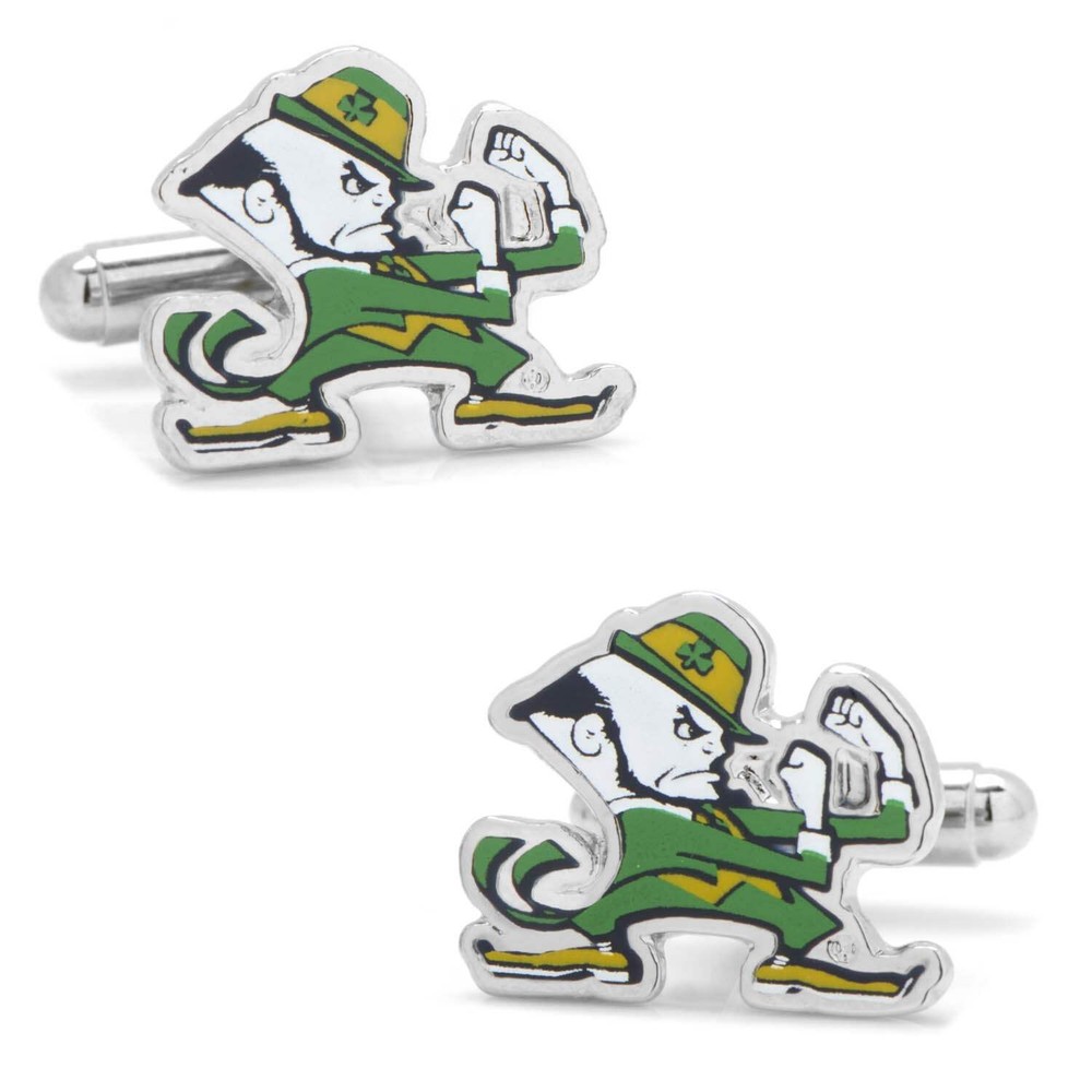 NCAA Notre Dame University Fighting Leprechaun Cufflinks