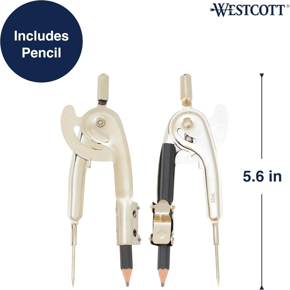 Drafting Compass Westcott with Pencil 13in