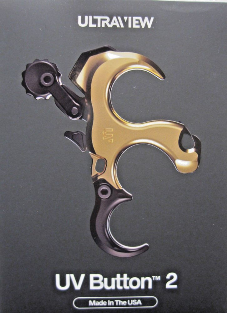 ULTRAVIEW UV BUTTON 2 THUMB RELEASE STANDARD SIZE BRASS-New